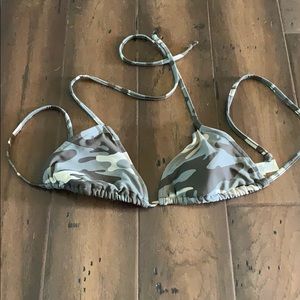 Camo swim top